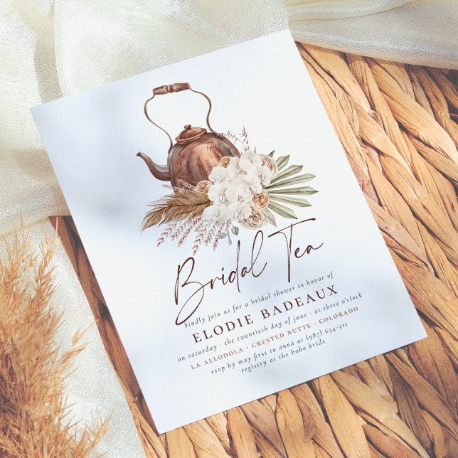 Budget Boho Bloemstuk Pampagras Thee Bruiloftsborr (Creator heeft geüpload)