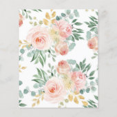 Budget Boho Blush Pink Baby shower Uitnodiging (Achterkant)