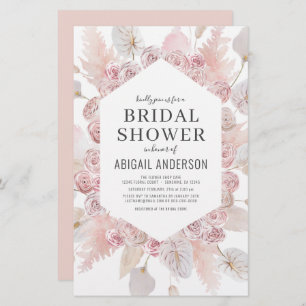 Budget Boho Blush Pink Bridal Shower