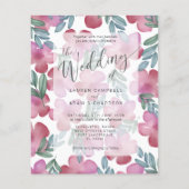 Budget Boho Blush Pink Floral Wedding (Voorkant)