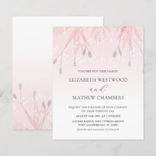 Budget Boho Blush Pink Foliage Weddenschap