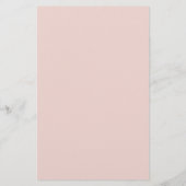 Budget Boho Blush Roze Baby Brunch Uitnodiging Flyer (Achterkant)
