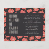 Budget Boho Botanical Black Red Floral Wedding (Voorkant)