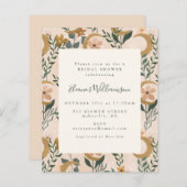 Budget Boho Botanical Moon Vrijgezellenfeest nodig (Voorkant / Achterkant)