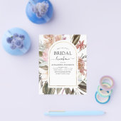Budget Boho Burgundy Bruidsontbijt Flyer (Enkel)