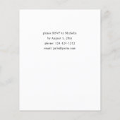 Budget Boho Burgundy & Pink Floral Gradual Party Flyer (Achterkant)