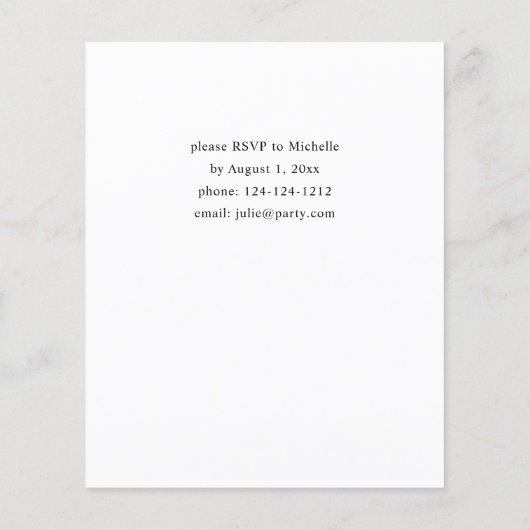 Budget Boho Burgundy & Pink Floral Gradual Party Flyer (Achterkant)