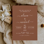 Budget Boho Burnt Sinaasappel bruiloft uitnodiging Flyer<br><div class="desc">Verhoog uw bruiloft briefpapier met onze minimalistische Terracotta Boho bruiloft uitnodigingen. Deze uitnodigingen zijn de perfecte keuze voor koppels die de essentie van hun speciale dag willen vastleggen met eenvoud en stijl. De terracotta tint voegt een vleugje aardse warmte toe, terwijl de minimalistische boho design creëer een harmonieuze balans biedt...</div>