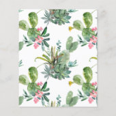 Budget Boho Cactus Baby shower (Achterkant)