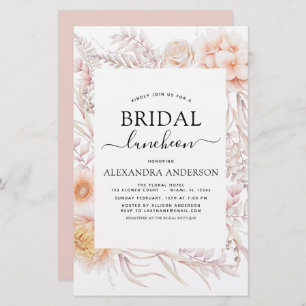 Budget Boho Chic Bridal Luncheon Roze woestijn