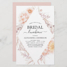 Budget Boho Chic Bridal Luncheon Roze woestijn