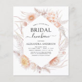 Budget Boho Chic Bridal Luncheon Roze woestijn Flyer (Voorkant)