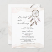 Budget Boho Chic Couples Baby shower Invitation (Voorkant / Achterkant)