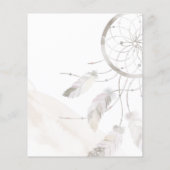 Budget Boho Chic Couples Baby shower Invitation (Achterkant)