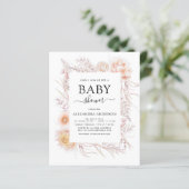 Budget Boho Chic Dusty Pink Desert Baby shower (Staand voorkant)