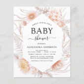 Budget Boho Chic Dusty Pink Desert Baby shower (Voorkant)