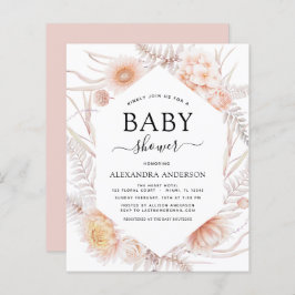 Budget Boho Chic Dusty Pink Desert Baby shower