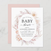 Budget Boho Chic Dusty Pink Desert Baby shower (Voorkant / Achterkant)