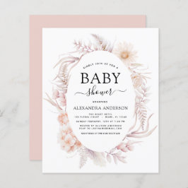 Budget Boho Chic Dusty Pink Desert Baby shower