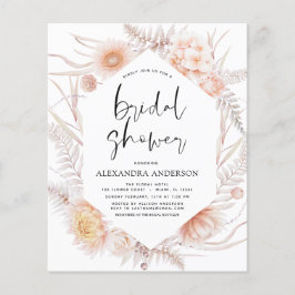 Budget Boho Chic Dusty Pink Desert Vrijgezellenfee Flyer