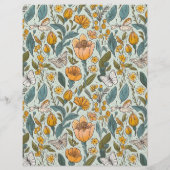 Budget Boho Chic Retro Kleurrijke Bloemige Bruilof Flyer (Achterkant)