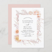 Budget Boho Chic Stof Roze Woestijn Bruiloft (Voorkant / Achterkant)