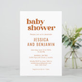 Budget Boho Chic Terracotta Baby shower (Staand voorkant)