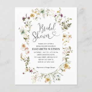 Budget Boho Chic Wildflower Floral Vrijgezellenfee