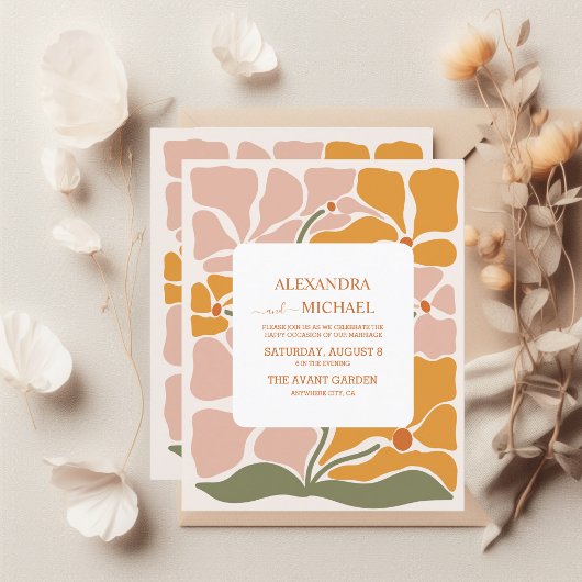 Budget Boho chique retro bloemenbruiloft