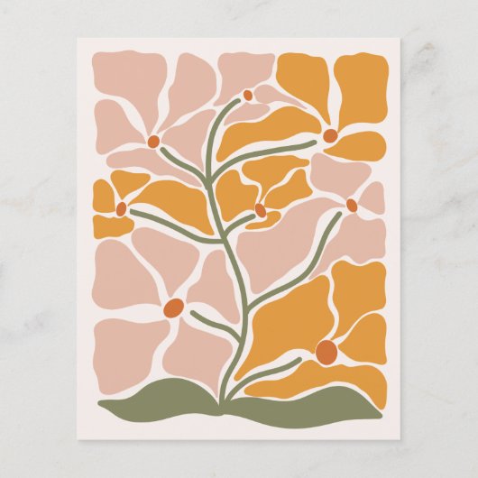 Budget Boho chique retro bloemenbruiloft (Achterkant)