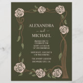 Budget Boho chique retro bloemenretro Flyer (Voorkant)