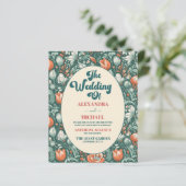 Budget Boho chique retro kleurrijke bloemenbruilof (Staand voorkant)