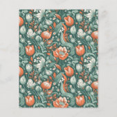 Budget Boho chique retro kleurrijke bloemenbruilof (Achterkant)