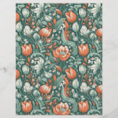 Budget Boho chique retro kleurrijke bloemenbruilof Flyer (Achterkant)