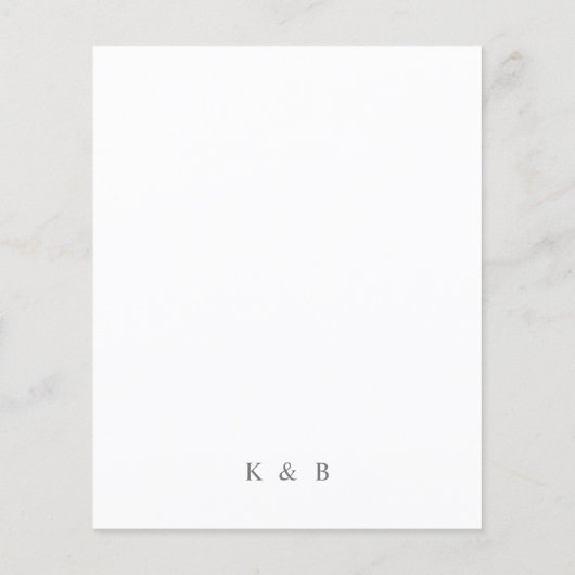 Budget Boho Copper & Beige Floral sparen de Datum Flyer (Achterkant)