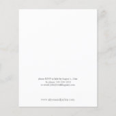 Budget Boho Copper & Floral Rehearsal Dinner Flyer (Achterkant)