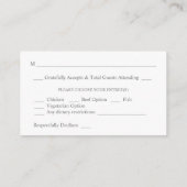 Budget Boho Copper Pampas & Floral 3SM RSVP w Meal Informatiekaartje (Achterkant)