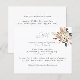 Budget Boho Copper Pampas Grass Floral - Gegevens