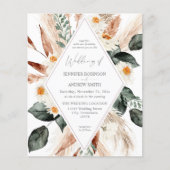 Budget Boho Copper Pampas Grass Wedding V3 (Voorkant)