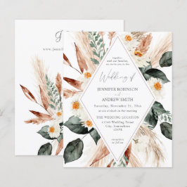 Budget Boho Copper Pampas Grass Wedding V3