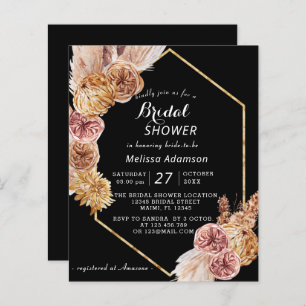 Budget Boho Desert Black Bridal Shower