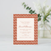 Budget Boho Desert Rust Lines Baby shower (Staand voorkant)