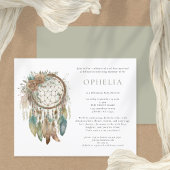 Budget Boho Dreamcatcher Sage Bohemian Baby shower
