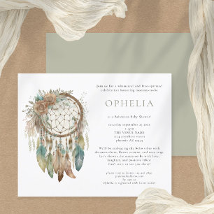 Budget Boho Dreamcatcher Sage Bohemian Baby shower