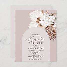 Budget Boho Dried Palm Leaves Couples Shower