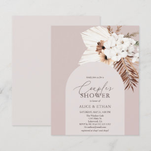 Budget Boho Dried Palm Leaves Couples Shower