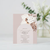 Budget Boho Dried Palm Leaves Engagement Party (Staand voorkant)