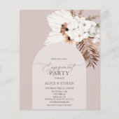 Budget Boho Dried Palm Leaves Engagement Party (Voorkant)