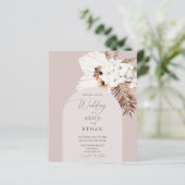 Budget Boho Dried Palm Leaves Wedding (Staand voorkant)