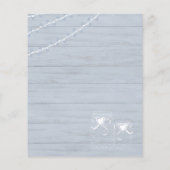 BUDGET BOHO Dusty Blue Driftwood MasonJars Wedding Flyer (Achterkant)